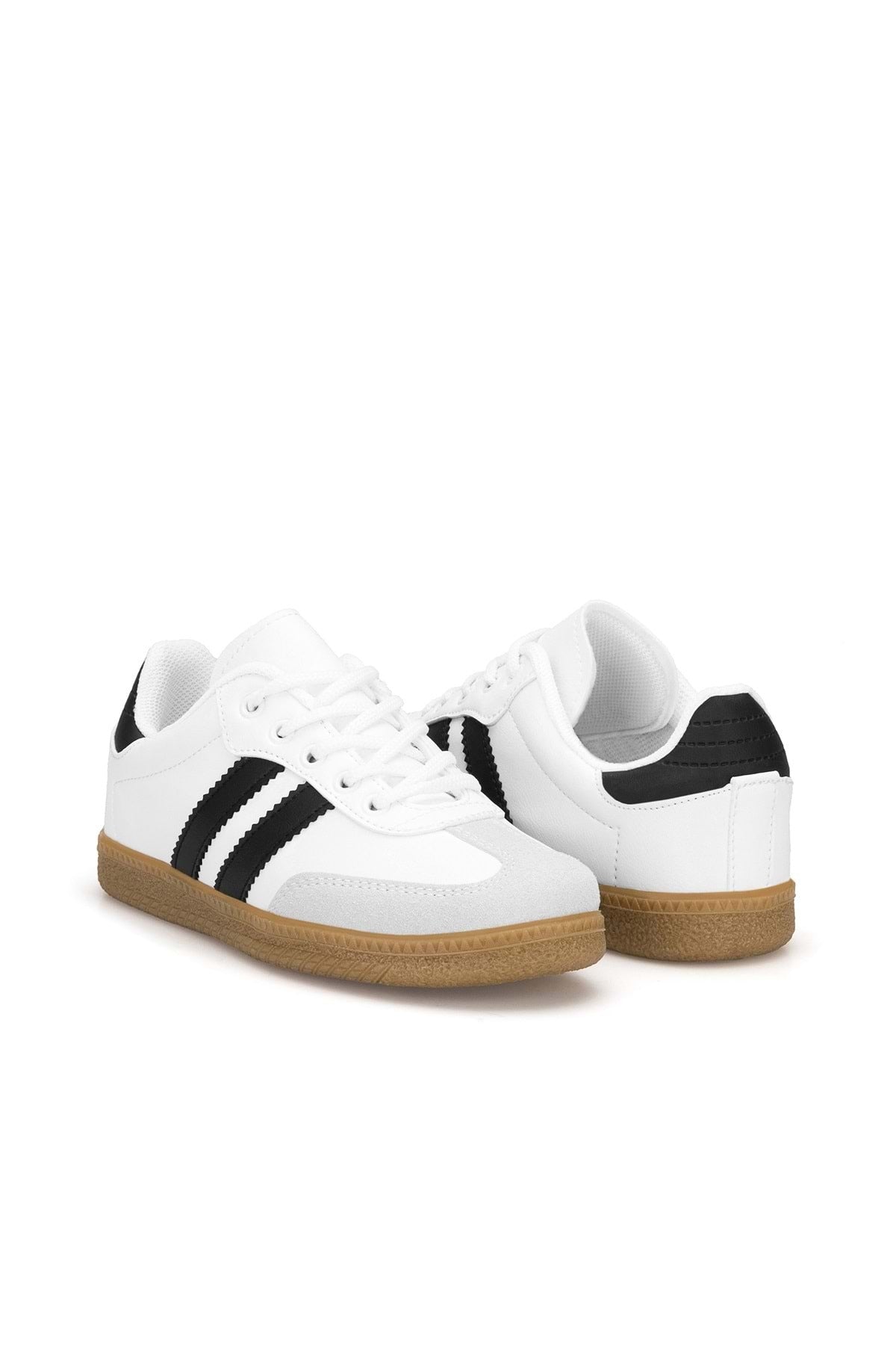 DS ChaCha Kids Beyaz Siyah Çocuk Sneaker