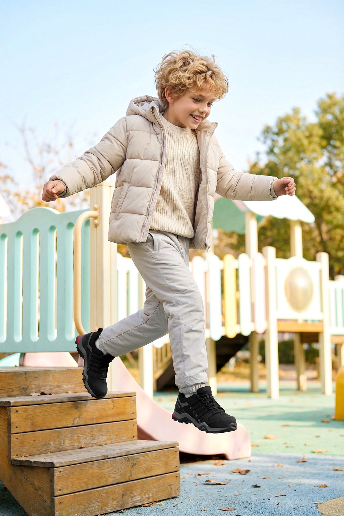Kids DS Montana Siyah Kısa Çocuk Outdoor Trekking Günlük Bot