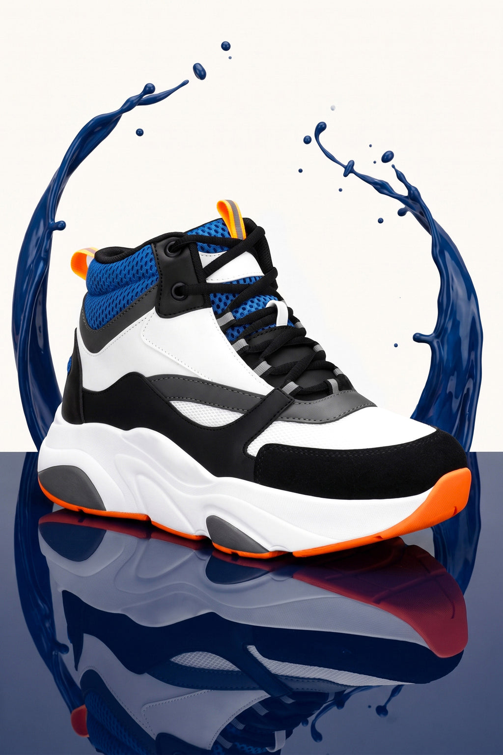 Unisex Sneaker Spor Ayakkabı 2026 - DS.MJ1838 - Bilekli B. Mavi