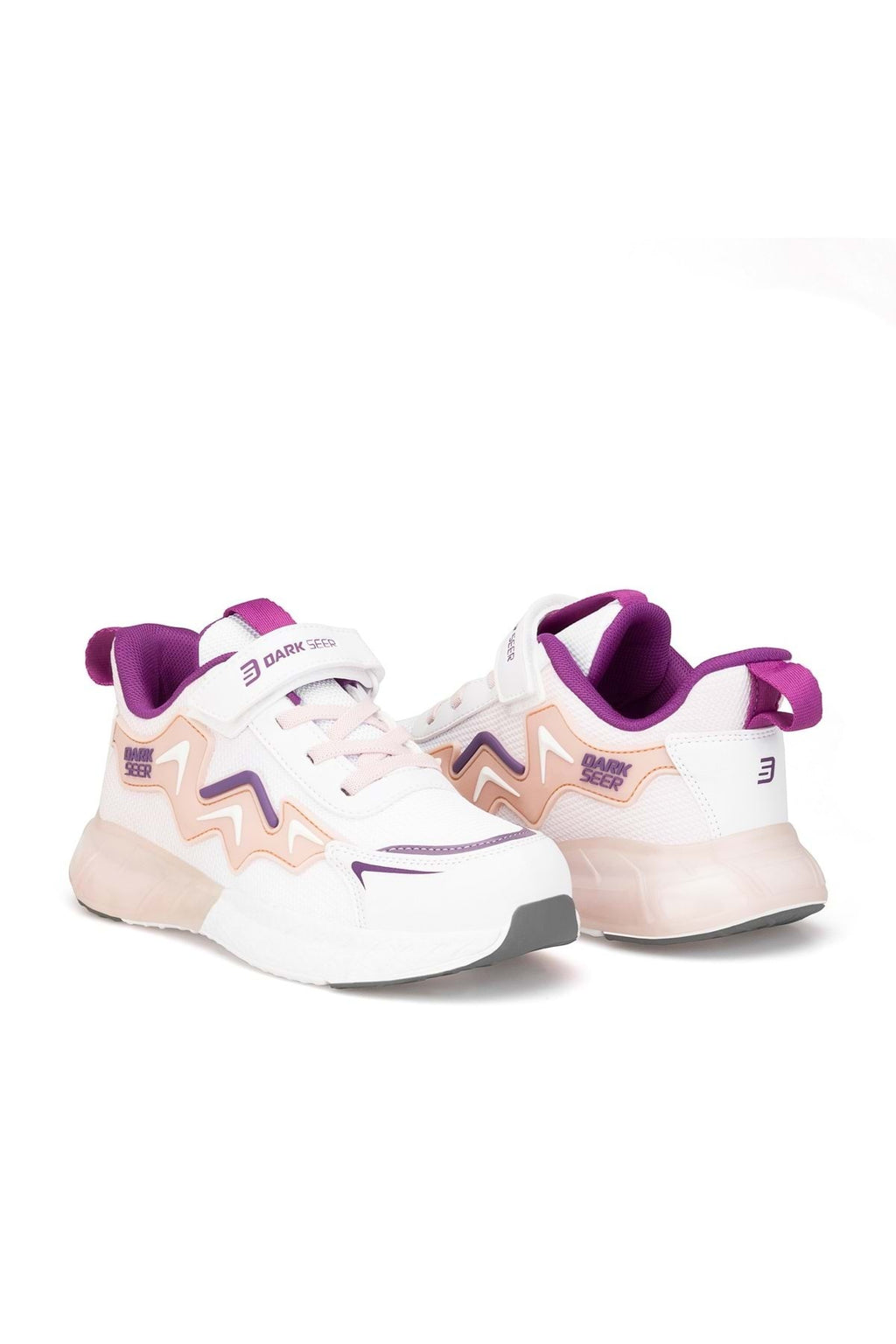 Çocuk Sneaker Spor Ayakkabı 2026 - DS Mirana - Beyaz Pudra