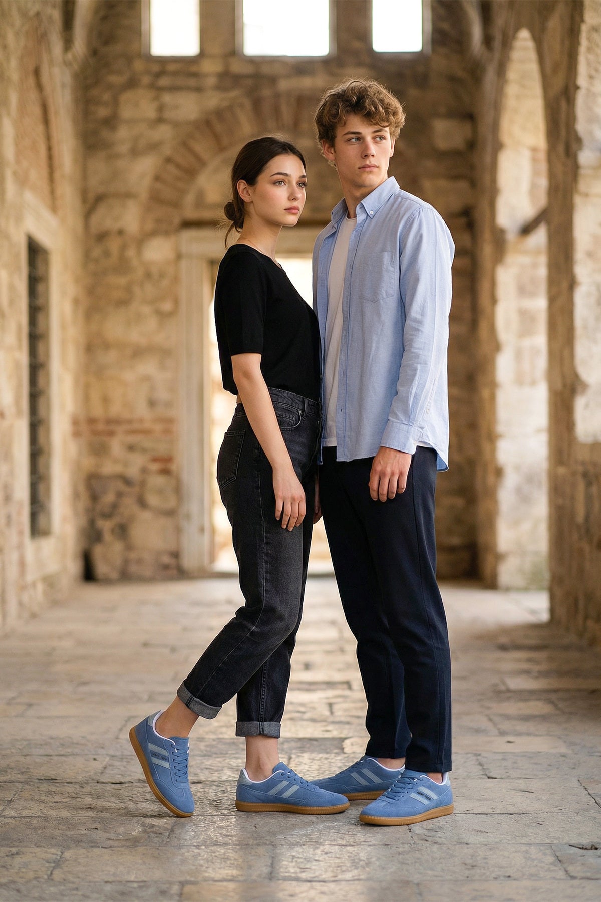 DS Satry Süet Mavi Unisex Sneaker