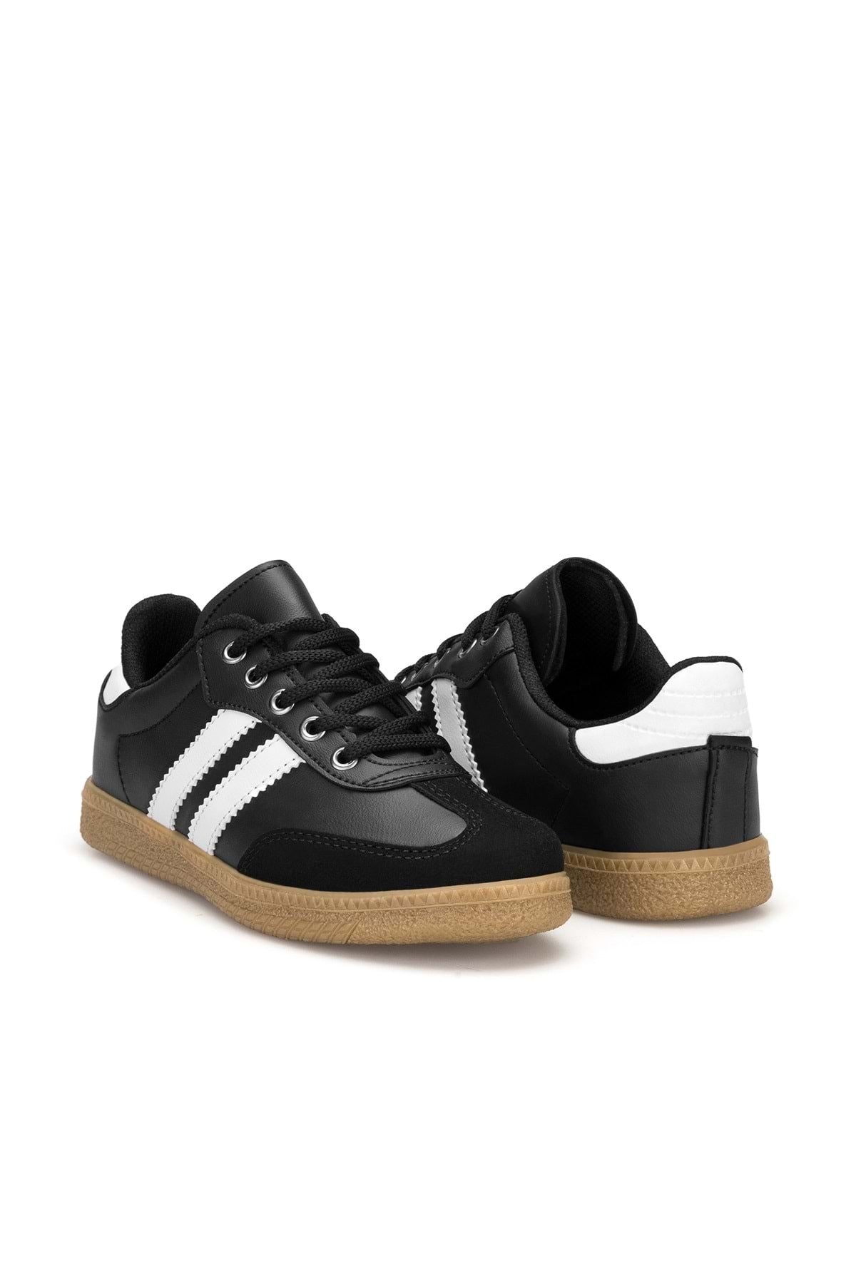DS ChaCha Kids Siyah Beyaz Çocuk Sneaker