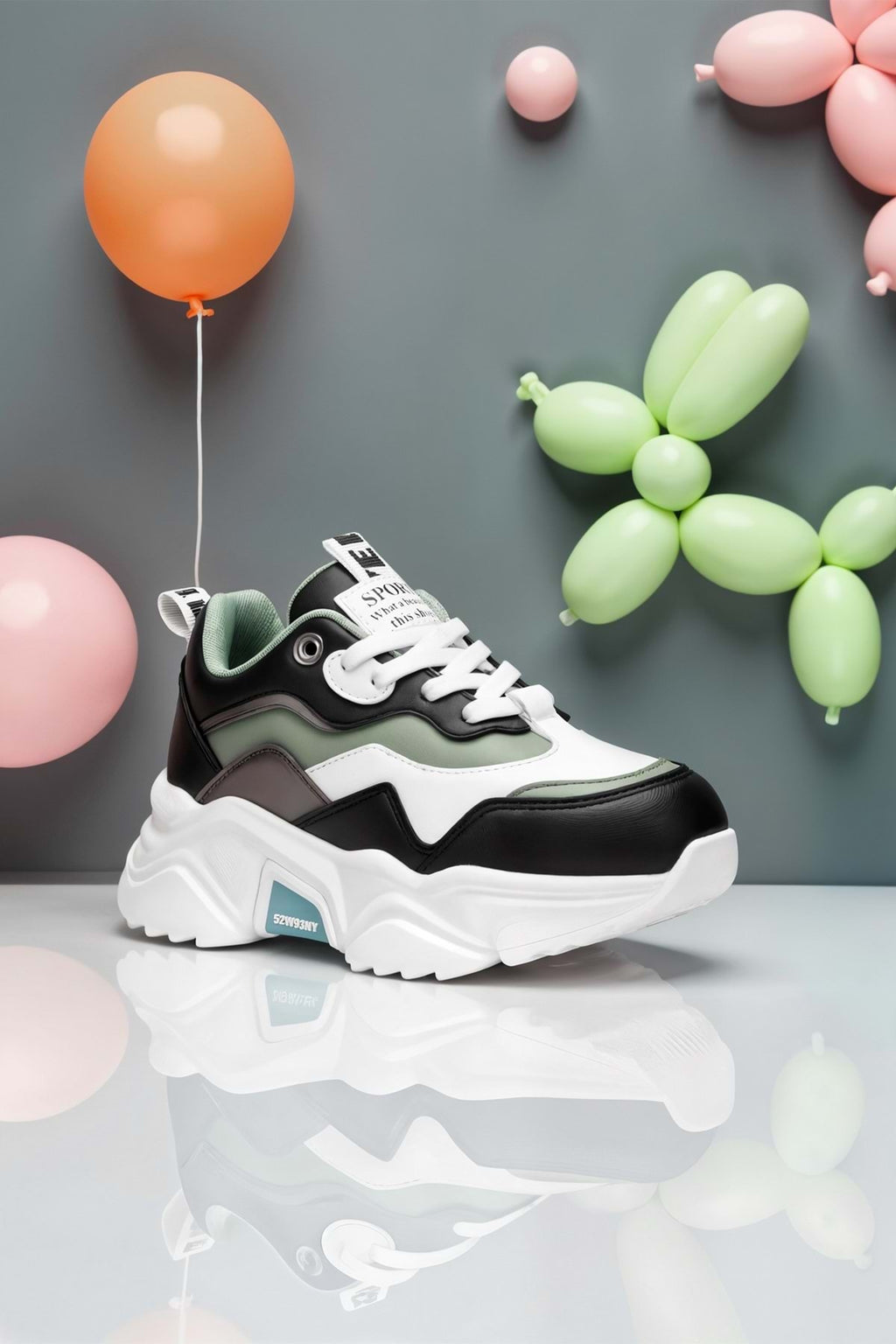 Kids DS 2110 Beyaz Siyah Çocuk Sneaker