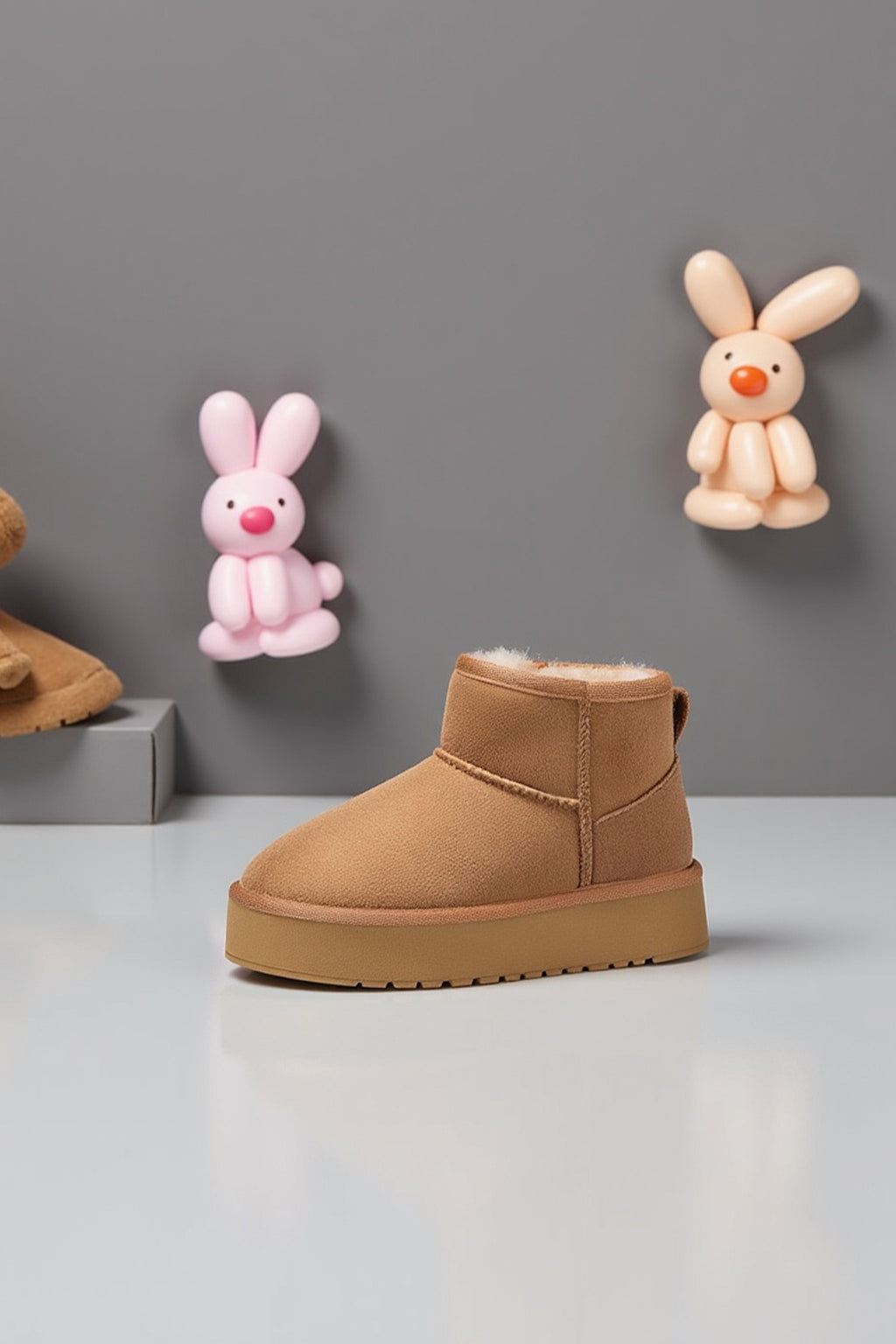 Kids DS Snie C. Taba Kız Çocuk Kürklü Bot Günlük Ayakkabı Sneaker