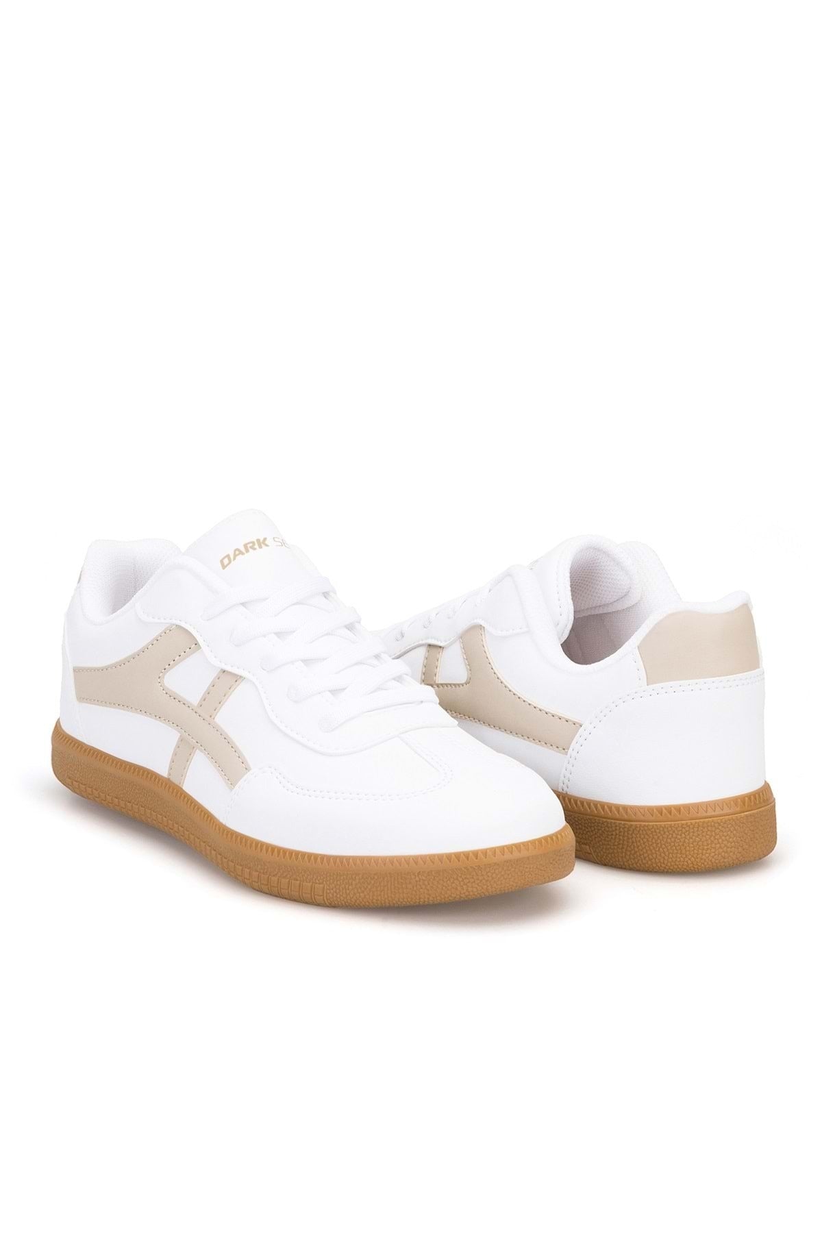 DS Ruby Beyaz Taba Kadın Sneaker