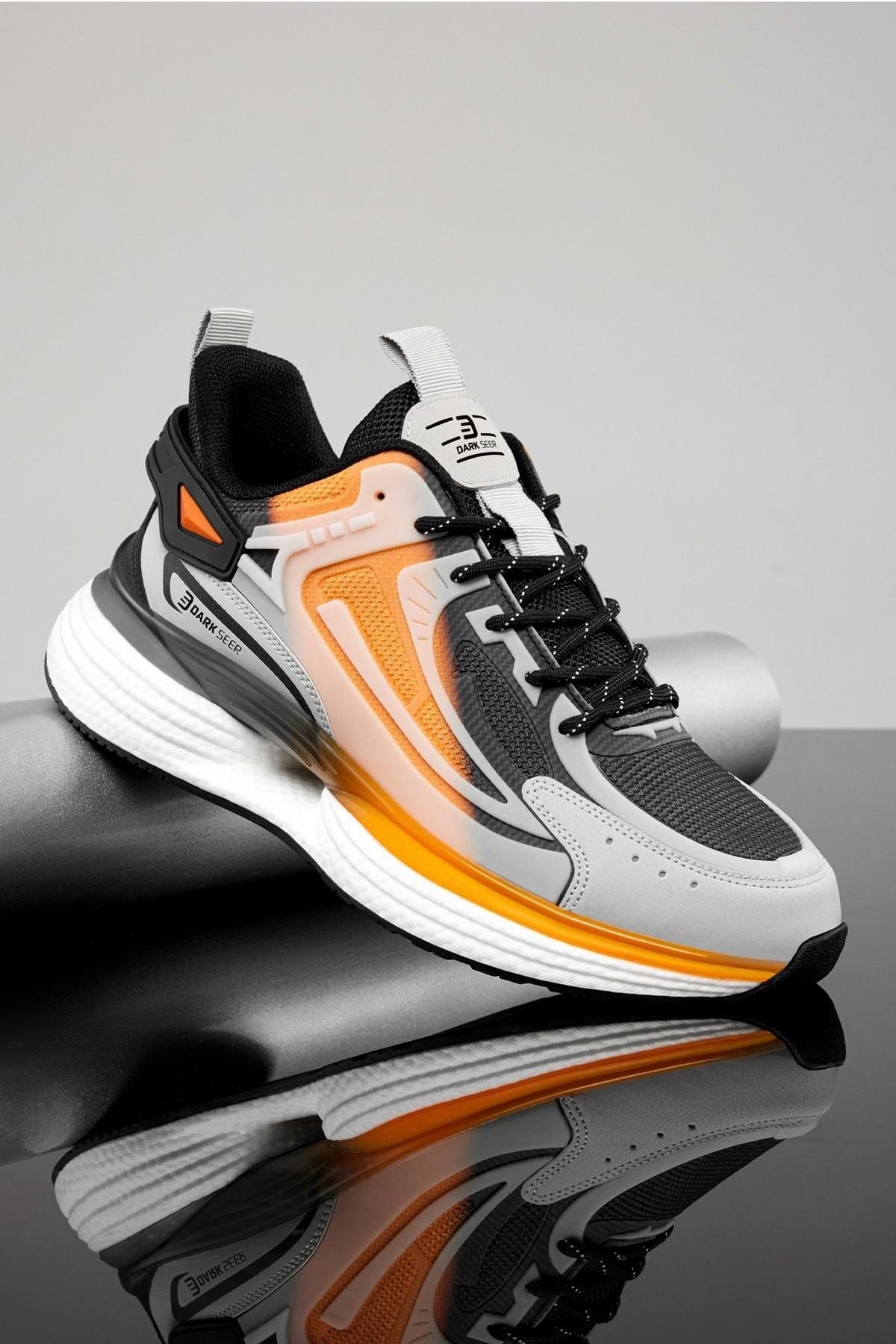 Erkek Sneaker Spor Ayakkabı 2026 - DS Enigma - Siyah Turuncu