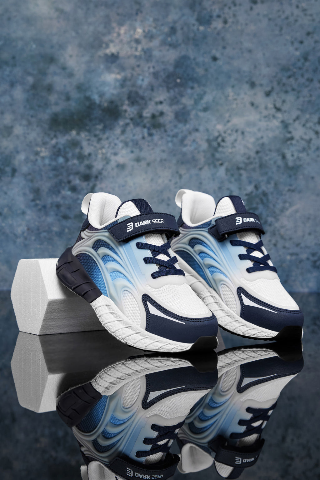 Çocuk Sneaker Spor Ayakkabı 2026 - DS Mithril - Beyaz Mavi
