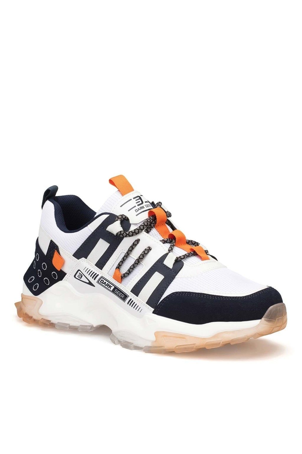 Erkek Sneaker Spor Ayakkabı 2026 - DS Albers - Beyaz Turuncu