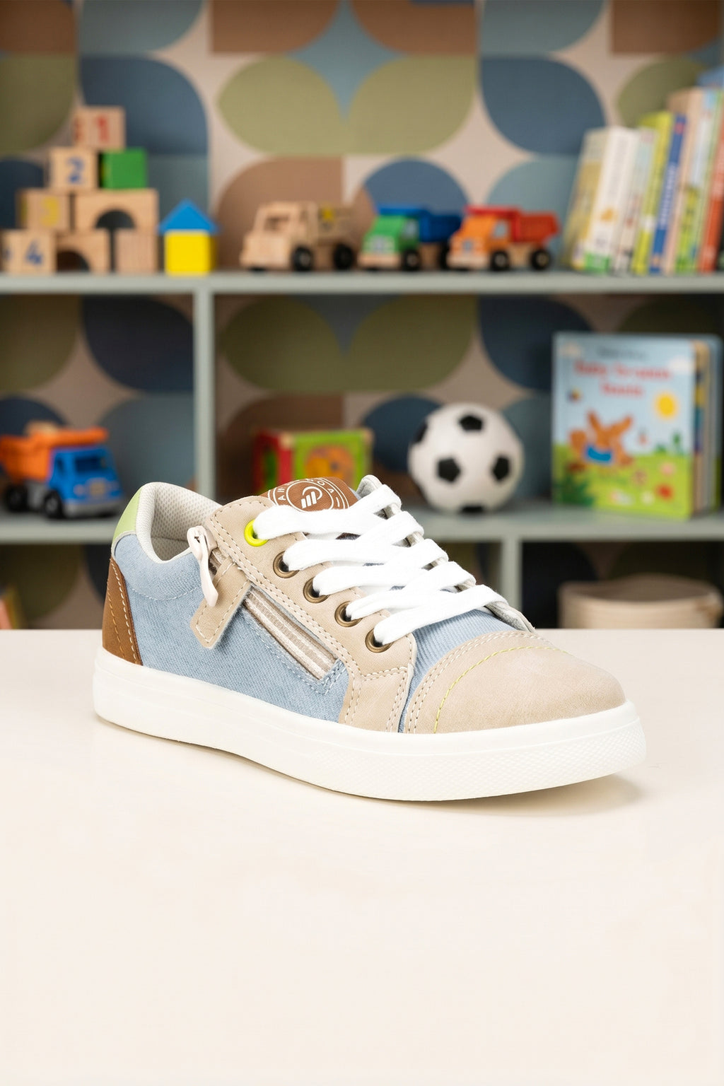 Çocuk Sneaker Spor Ayakkabı 2026 - Kids DS COOL - Bej Kahve