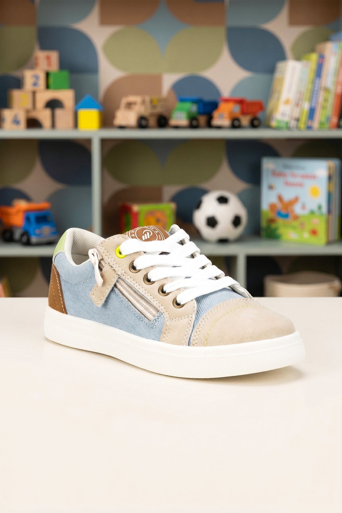 Çocuk Sneaker Spor Ayakkabı 2026 - Kids DS COOL - Bej Kahve