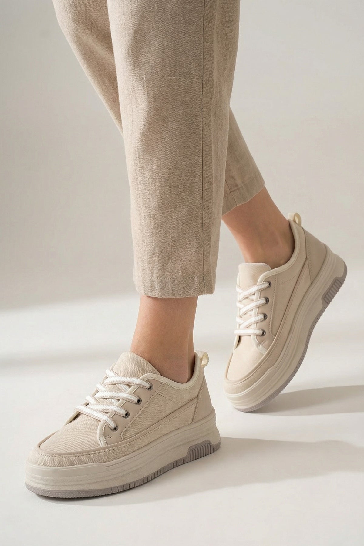 DS Opal Bej Kadın Sneaker - 5