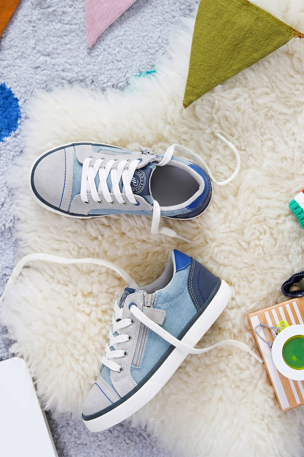 Çocuk Sneaker Spor Ayakkabı 2026 - Kids DS COOL - Beyaz Yeşil