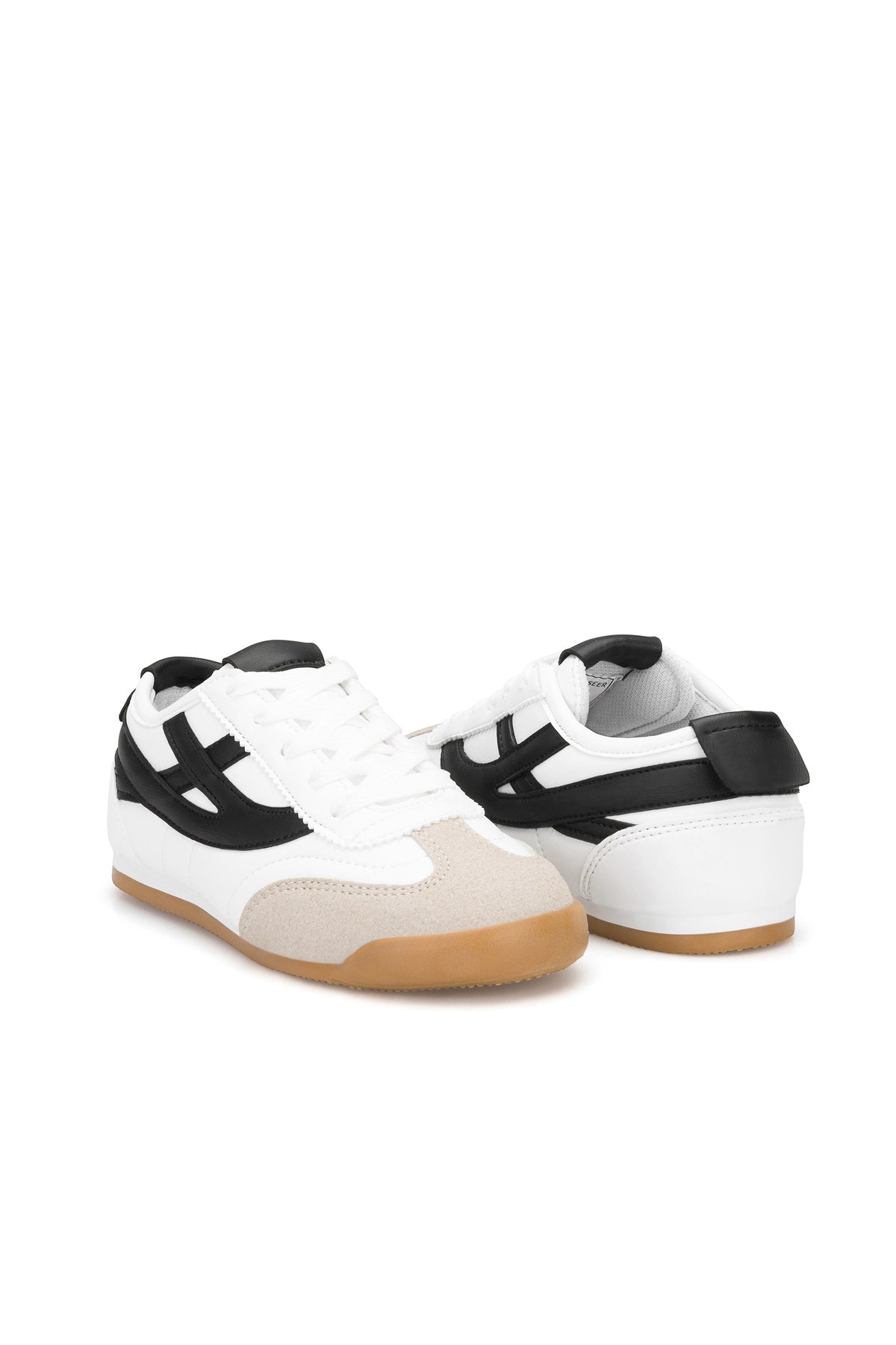 DS Meepo Beyaz Siyah Çocuk Sneaker Günlük Spor Ayakkkabı