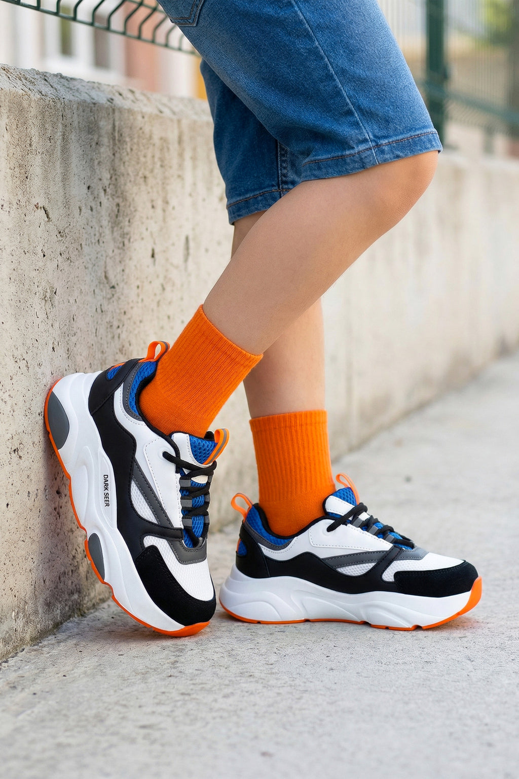 Kids DS 1838 Beyaz Mavi Çocuk Sneaker Günlük Spor Ayakkabı