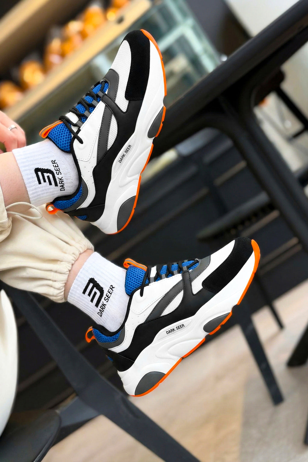 Beyaz Mavi Unisex Sneaker