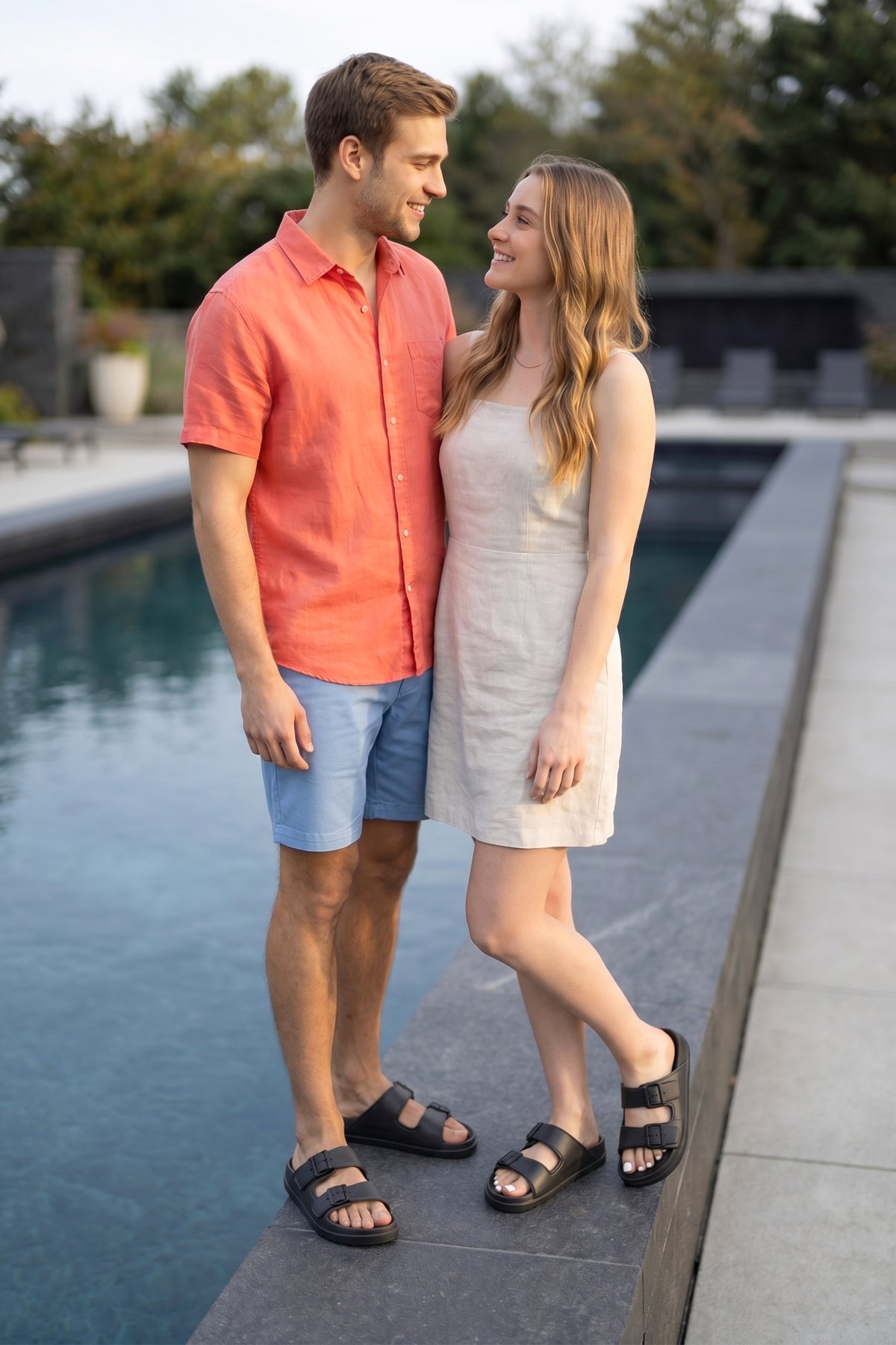 DS Monapi.Capri Füme Ortopedik EVA Unisex Kemerli Terlik Sandalet