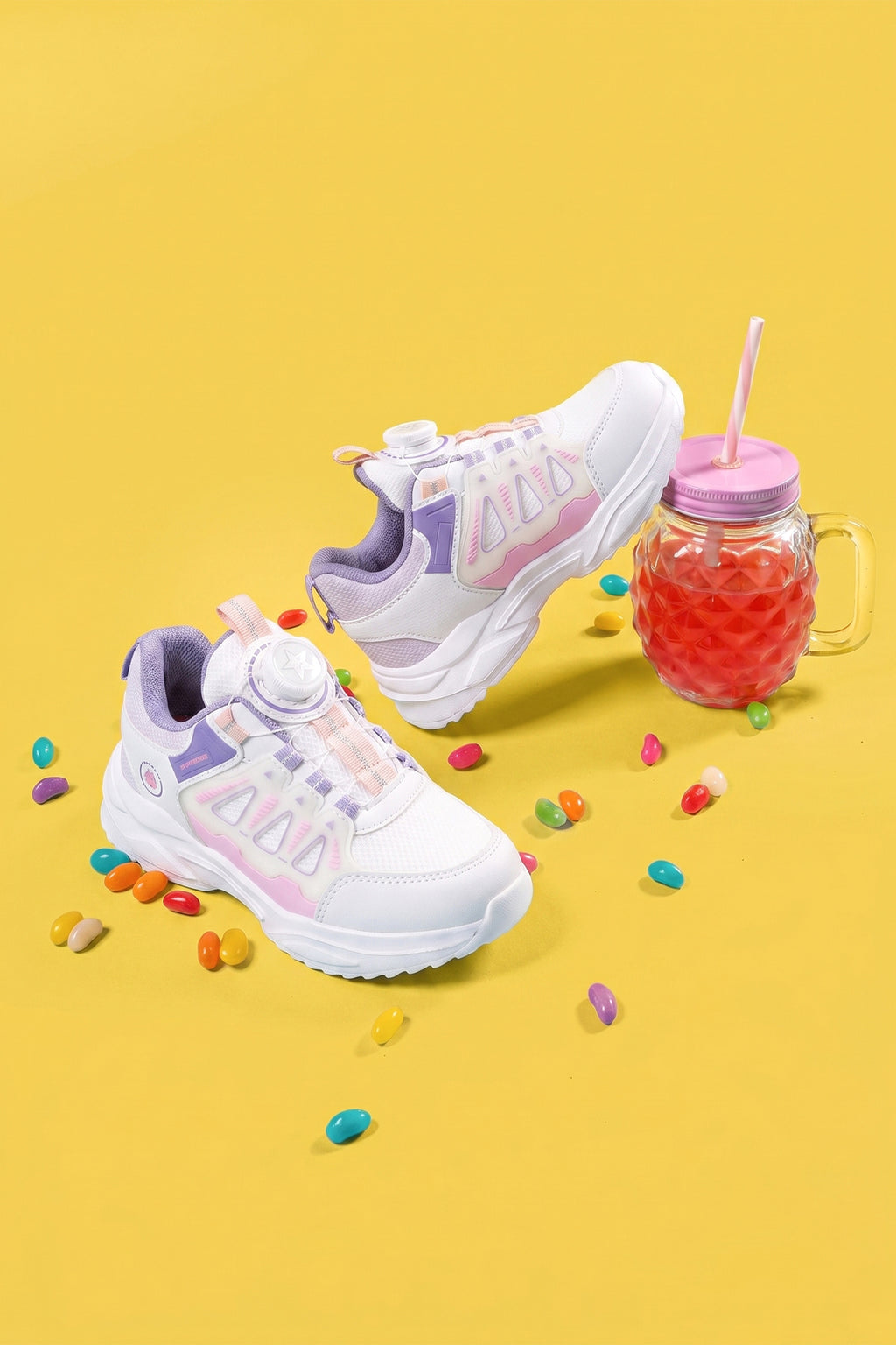 Çocuk Sneaker Spor Ayakkabı 2026 - Kids DS Rubick - Beyaz Mor