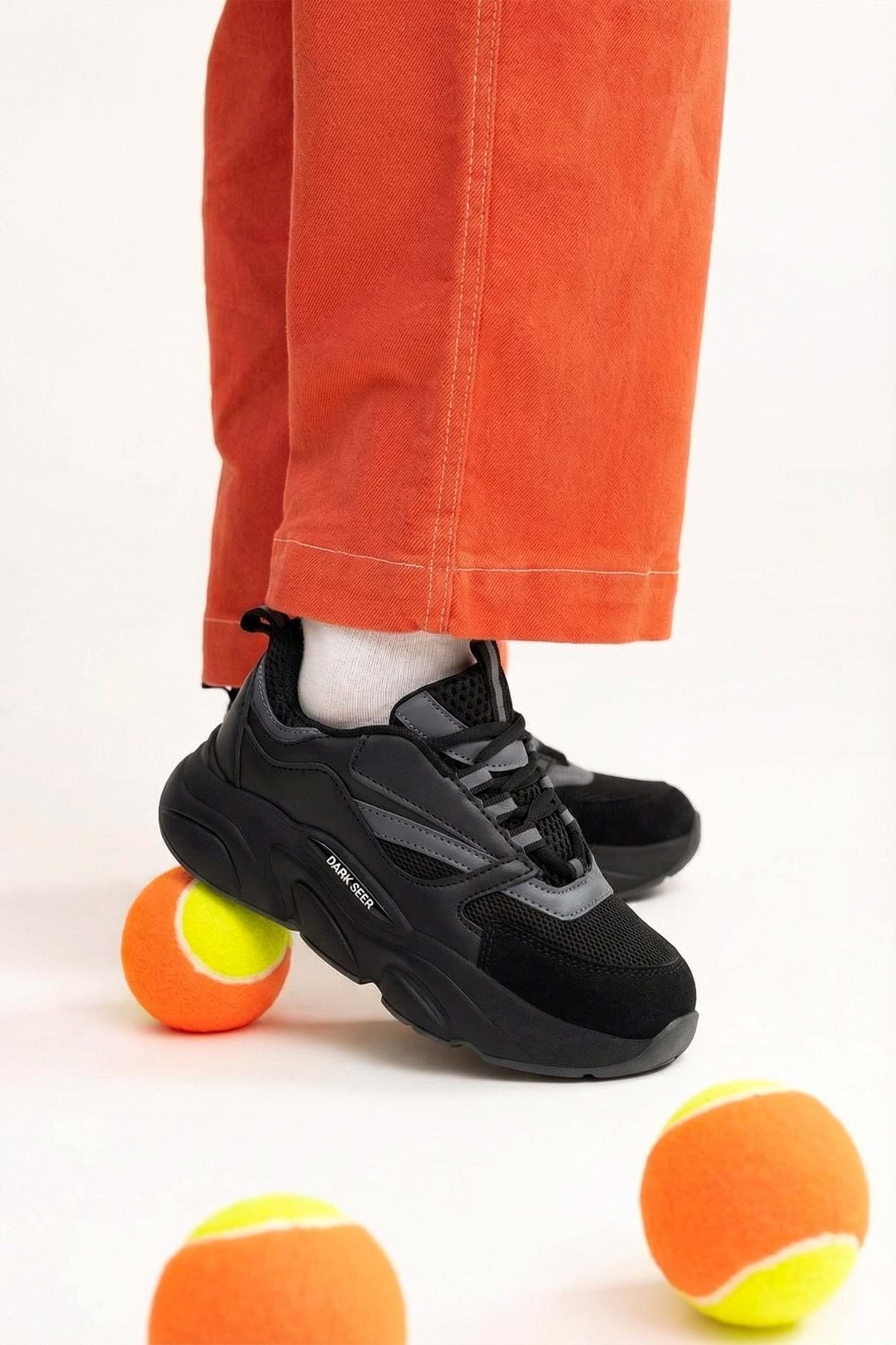 Kids DS 1838 Siyah Çocuk Sneaker Günlük Spor Ayakkabı