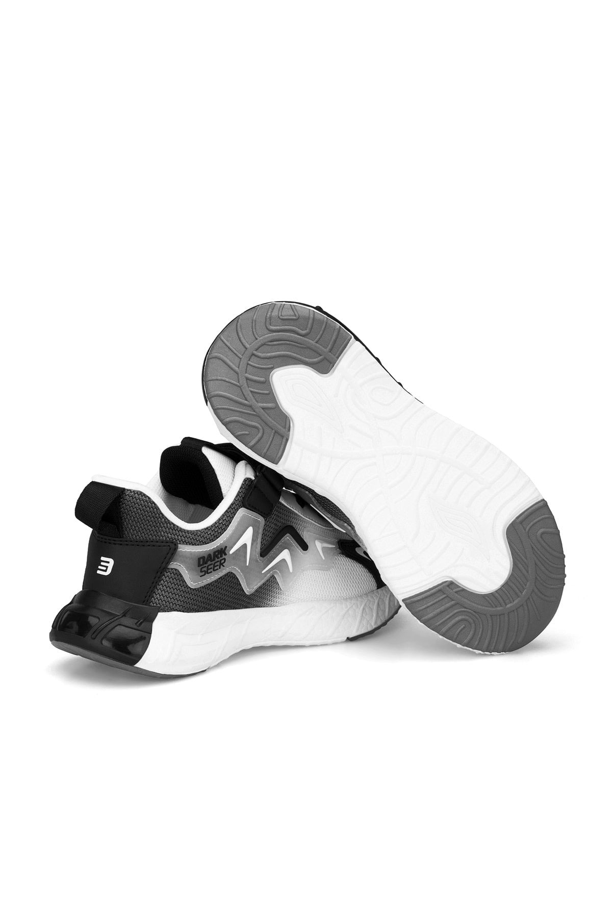 Çocuk Sneaker Spor Ayakkabı 2026 - DS Mirana - Beyaz Siyah