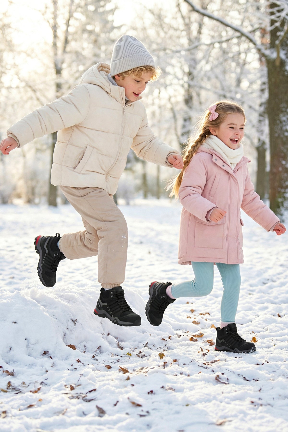Kids DS Montana Siyah Çocuk Outdoor Trekking Günlük Bot