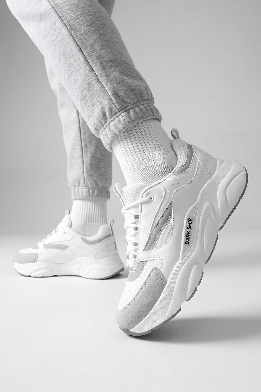 Unisex Sneaker Spor Ayakkabı 2026 - DS.MJ1838 - Beyaz