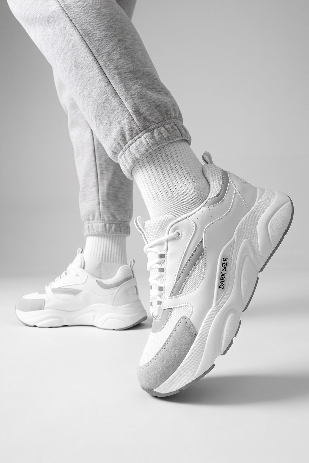 Unisex Sneaker Spor Ayakkabı 2026 - DS.MJ1838 - Beyaz