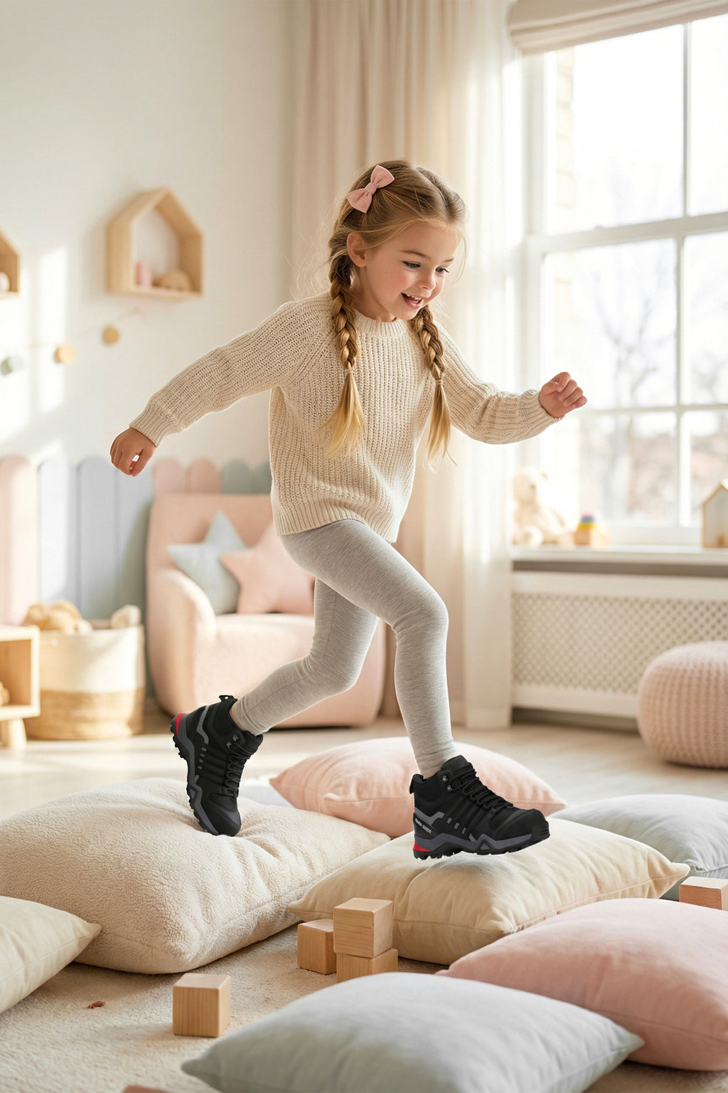Kids DS Montana Siyah Çocuk Outdoor Trekking Günlük Bot