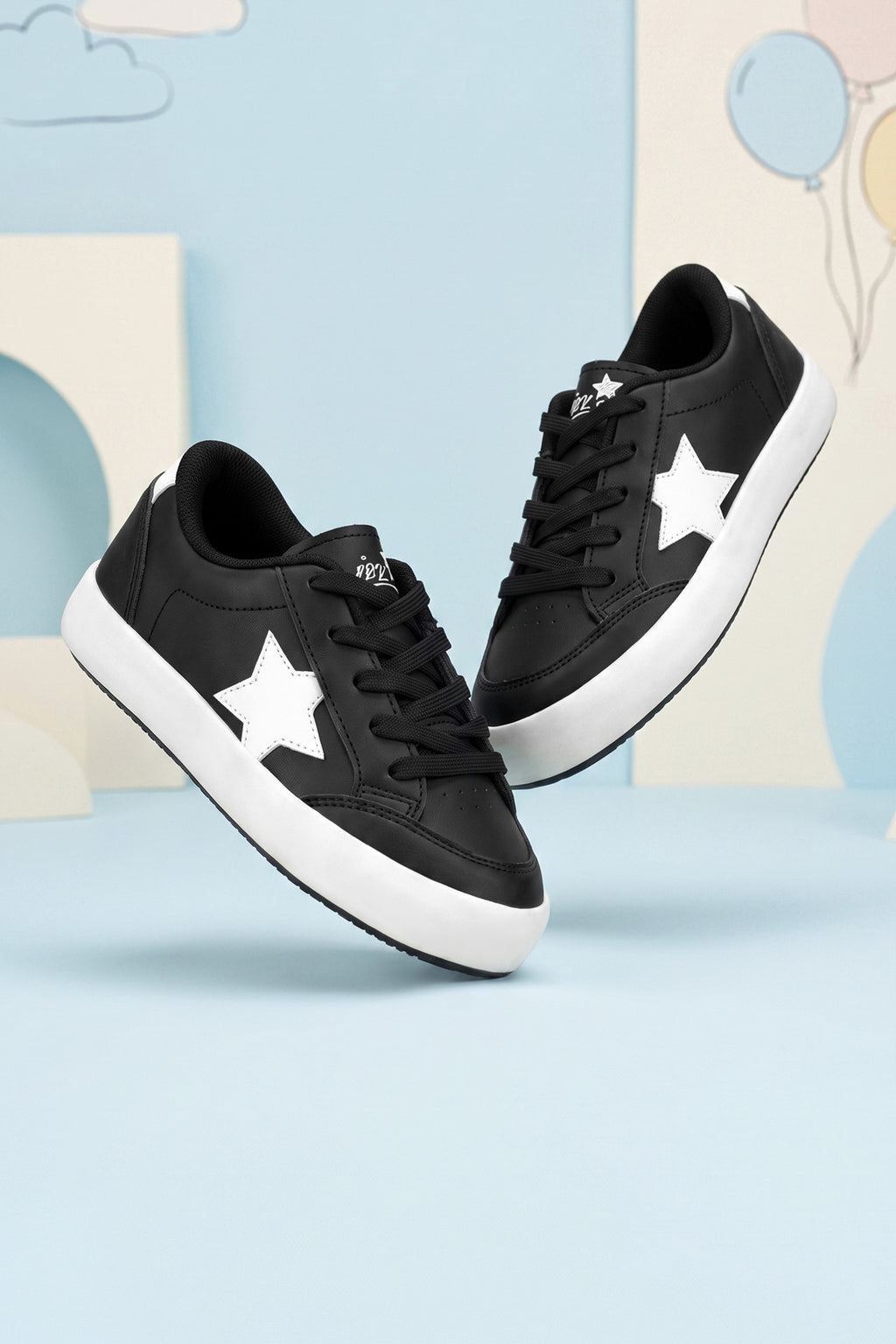 Kids DS Oracle Siyah Bej Çocuk Sneaker Günlük Spor Bağcıklı Ayakkabı - Siyah Bej