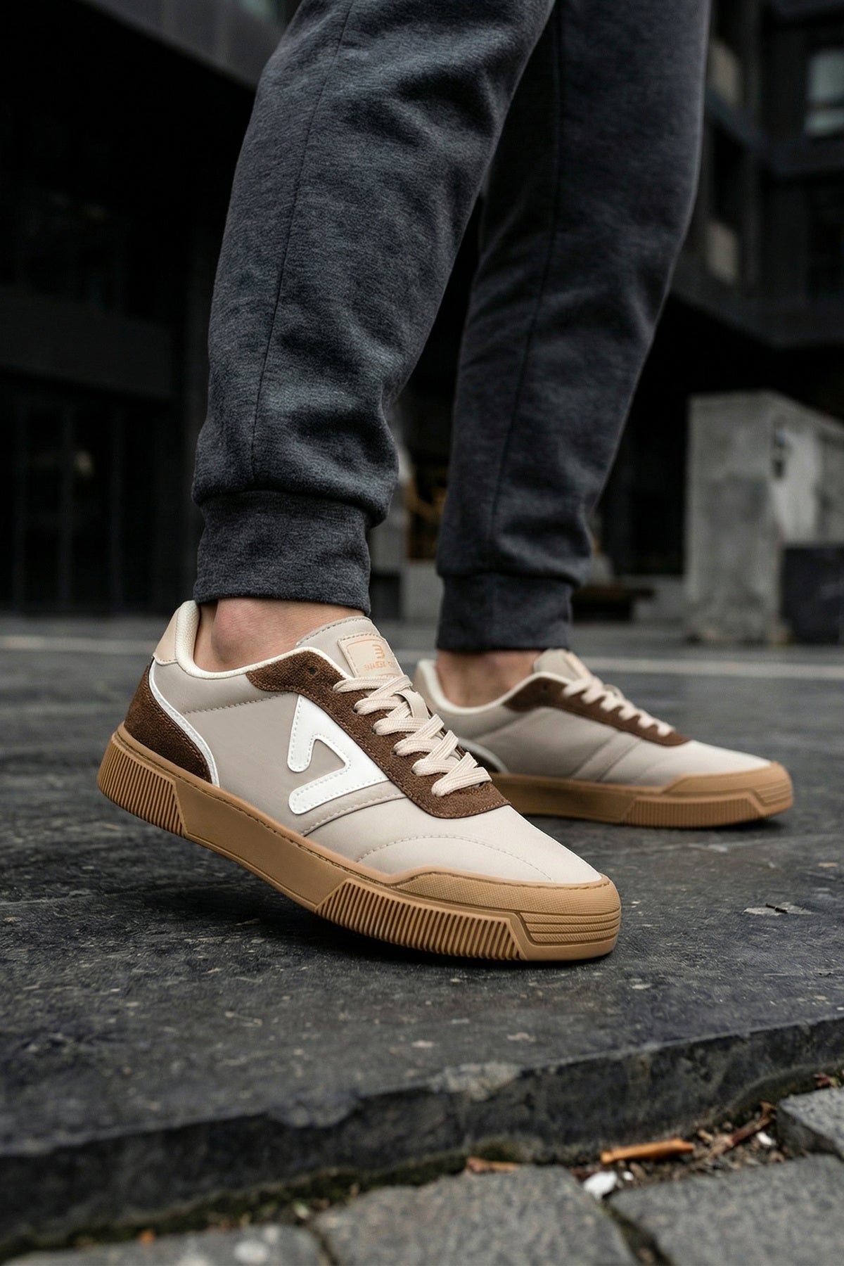 DS Midas Bej Kahverengi Erkek Sneaker Günlük Spor Ayakkkabı