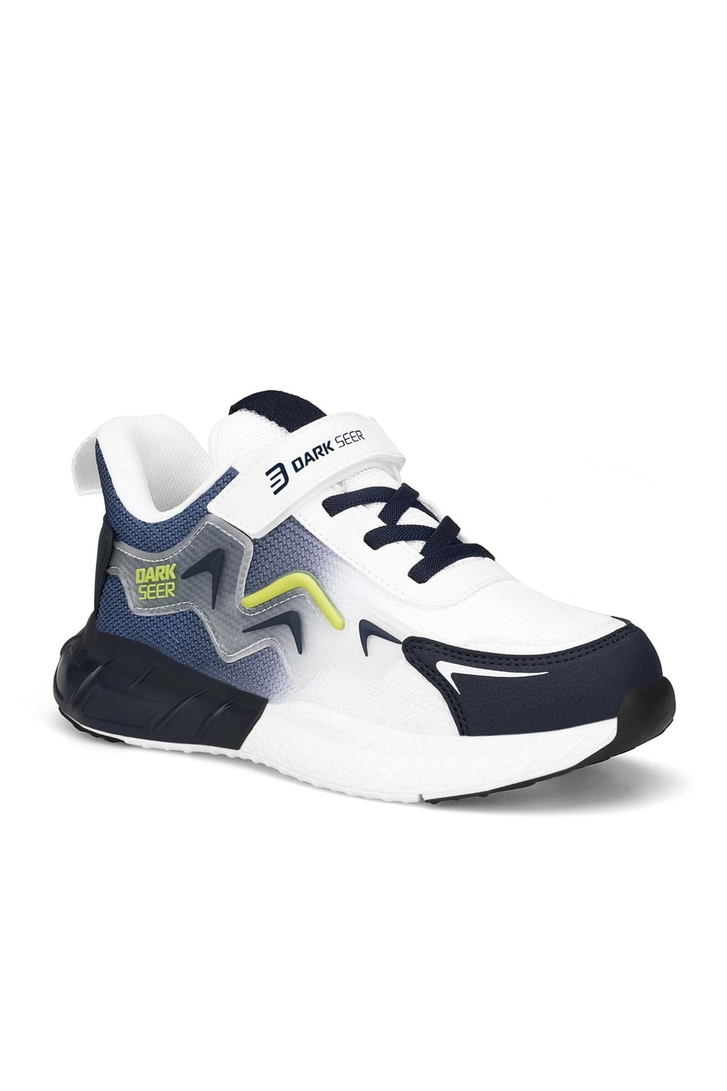 Çocuk Sneaker Spor Ayakkabı 2026 - DS Mirana - Beyaz Lacivert Yeşil