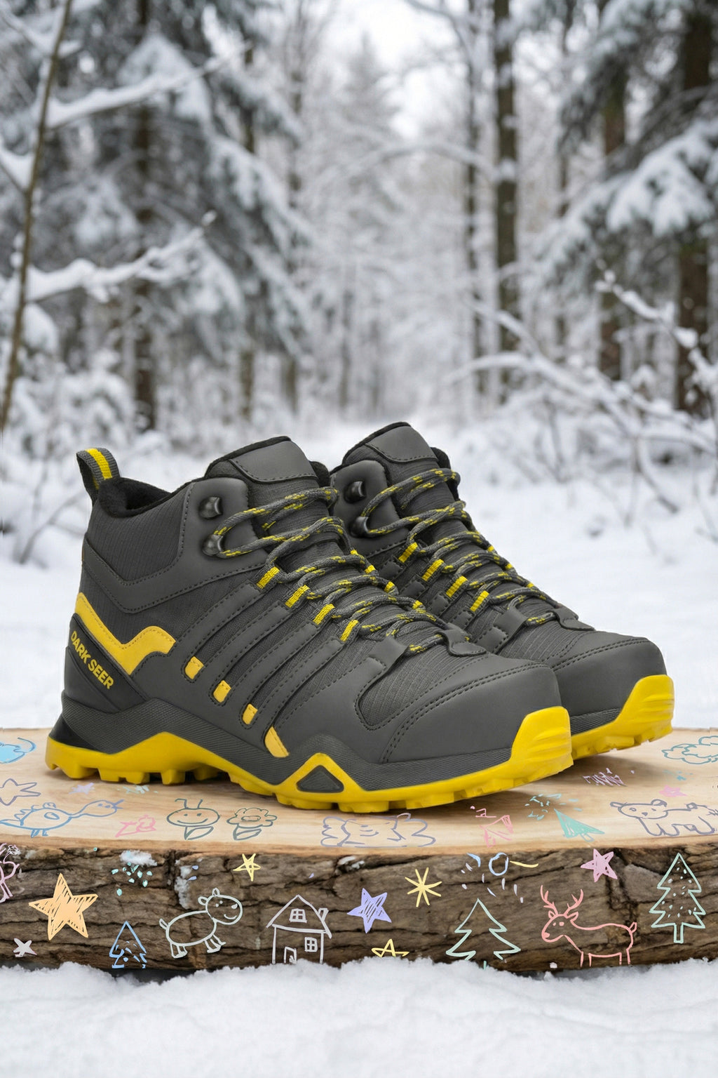 Kids DS Montana Füme Çocuk Outdoor Trekking Günlük Bot