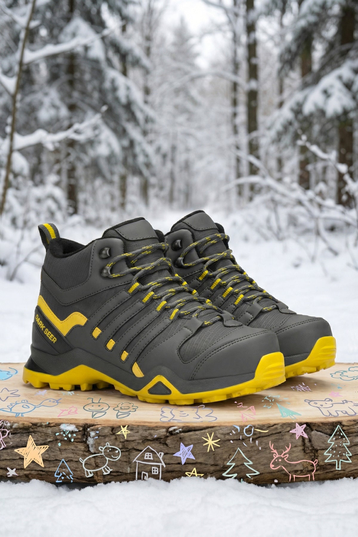 Kids DS Montana Füme Çocuk Outdoor Trekking Günlük Bot