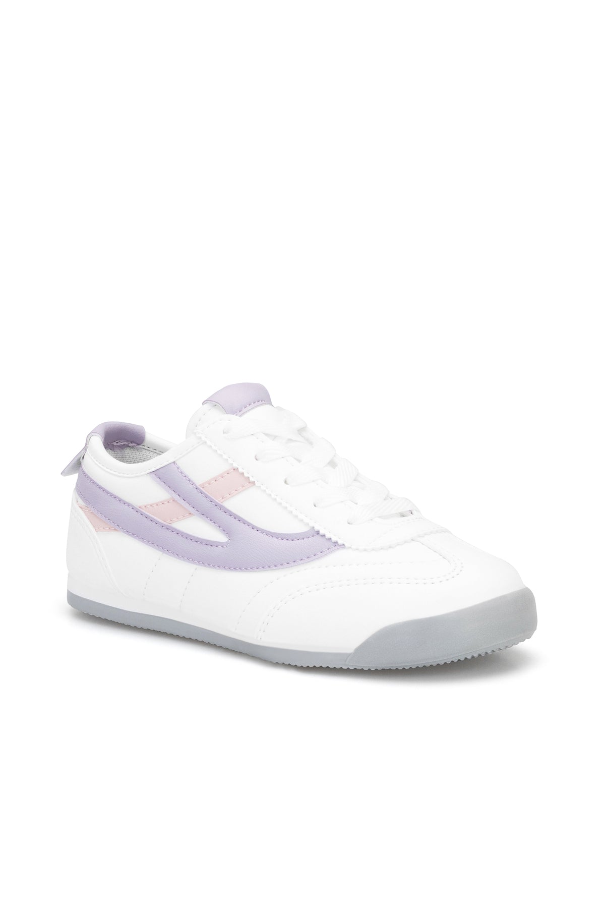 DS Meepo Beyaz Pudra Mor Çocuk Sneaker Günlük Spor Ayakkkabı