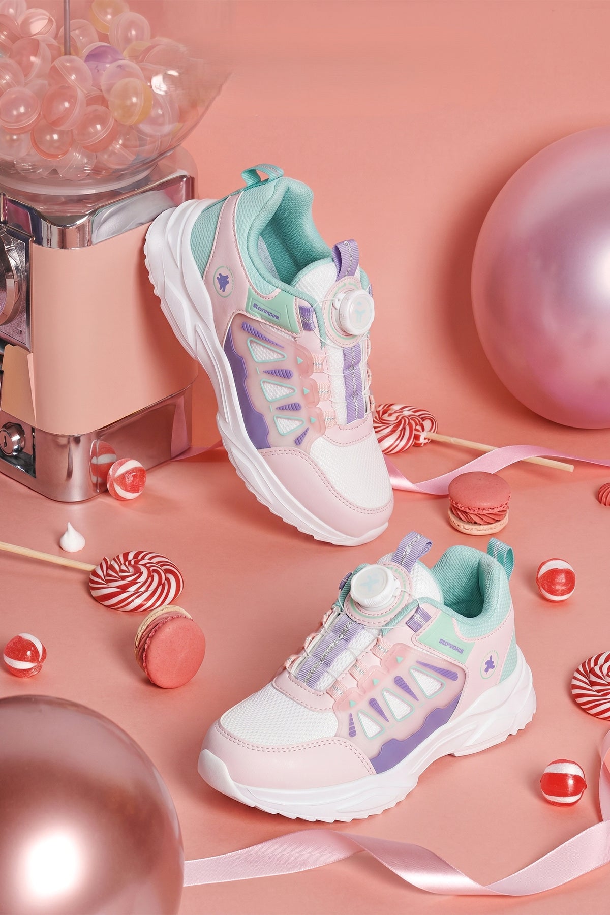 Kids DS Rubick Akıllı Bağcıklı Beyaz Pudra Çocuk Sneaker Günlük Spor Ayakkabı