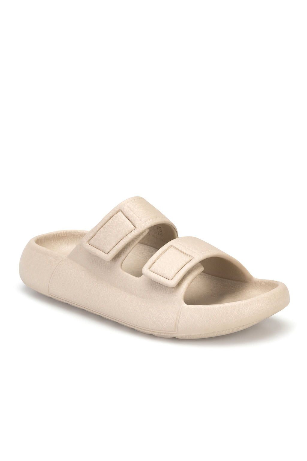 DS Monapi.Mercan Cappucino Ortopedik EVA Unisex Cırtlı Terlik Sandalet