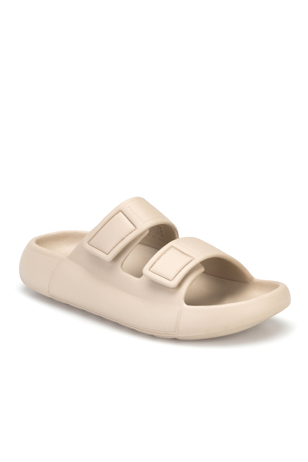 DS Monapi.Mercan Cappucino Ortopedik EVA Unisex Cırtlı Terlik Sandalet