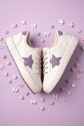 Kids DS Oracle Bej Mor Çocuk Sneaker Günlük Spor Bağcıklı Ayakkabı - Bej Mor