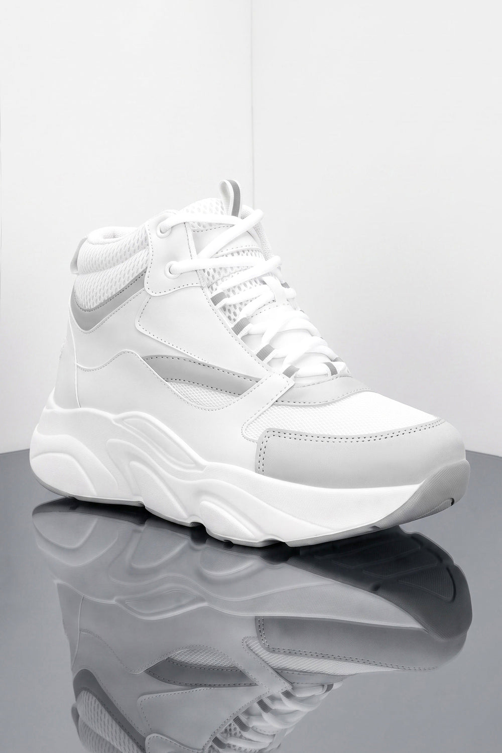 Unisex Sneaker Spor Ayakkabı 2026 - DS.MJ1838 — Bilekli Beyaz