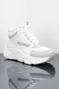 Unisex Sneaker Spor Ayakkabı 2026 - DS.MJ1838 - Bilekli Beyaz