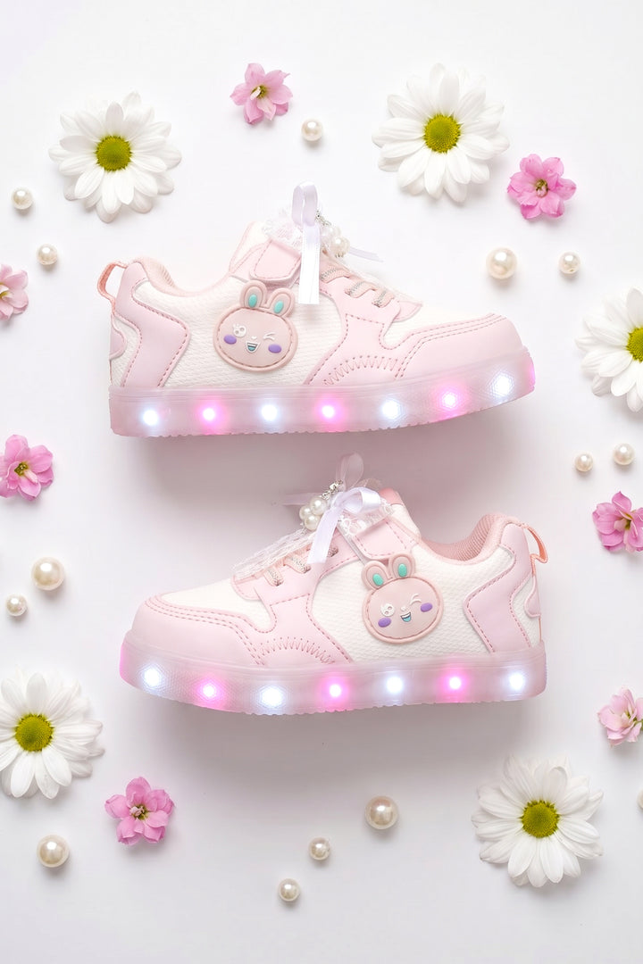 Çocuk Işıklı Sneaker Spor Ayakkabı 2026 - Kids DS Chen - Pudra