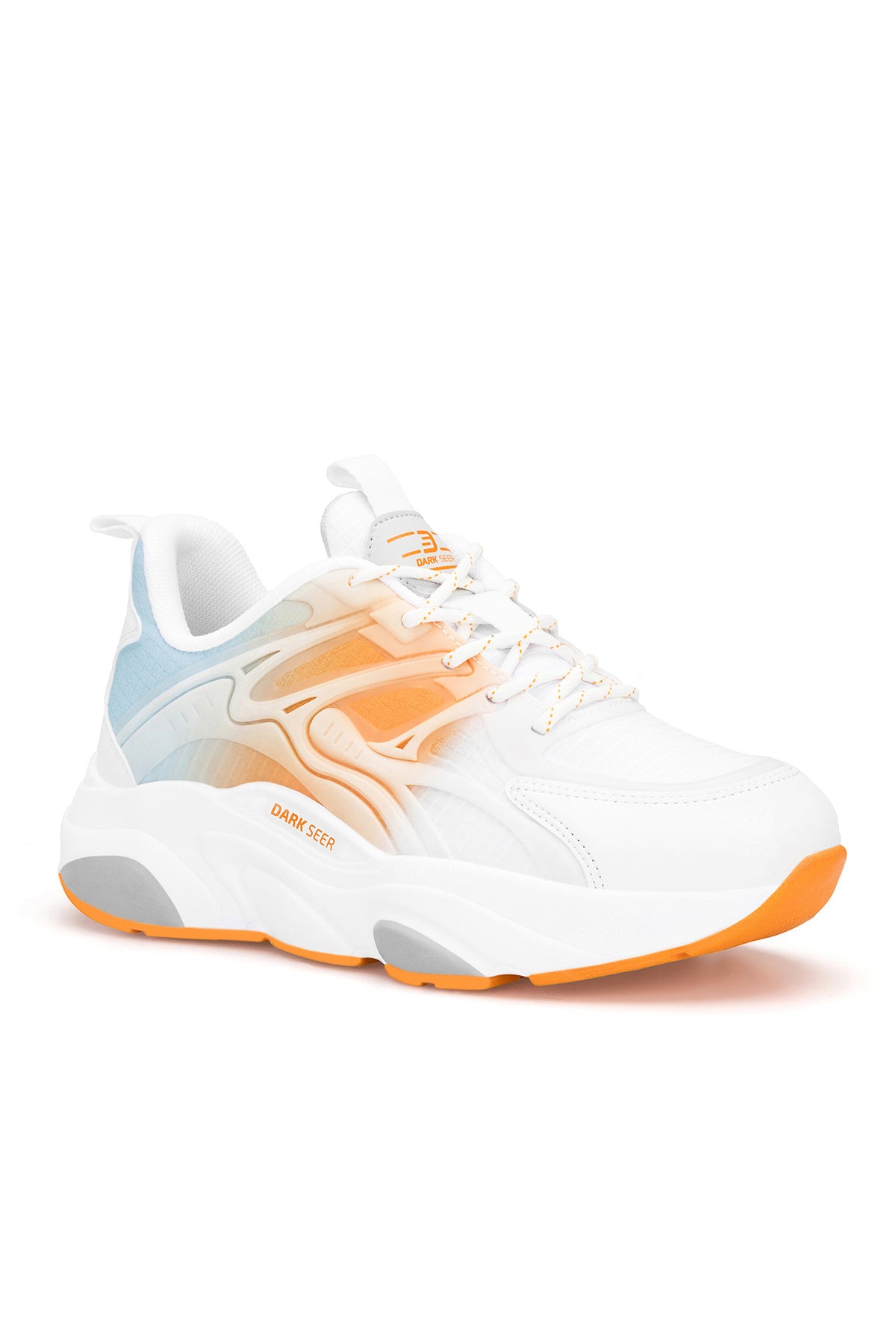 DS STORM Beyaz Turuncu Mavi Unisex Sneaker