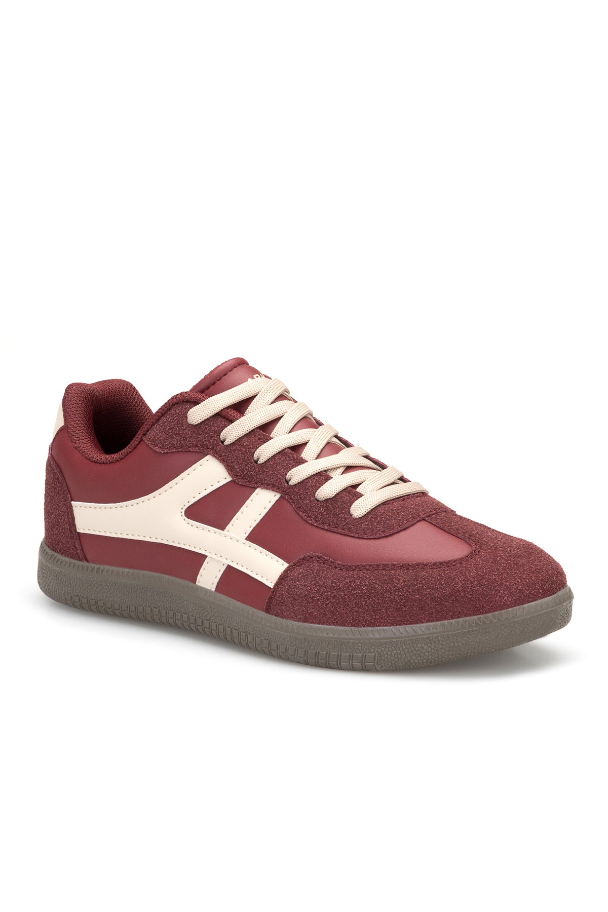 DS Ruby Kadın Sneaker Günlük Spor Ayakkabı - Bordo Bej