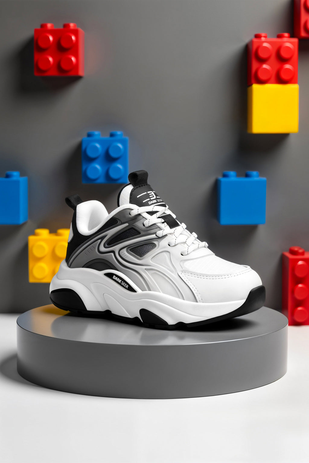 Kids DS STORM Beyaz Siyah Çocuk Sneaker