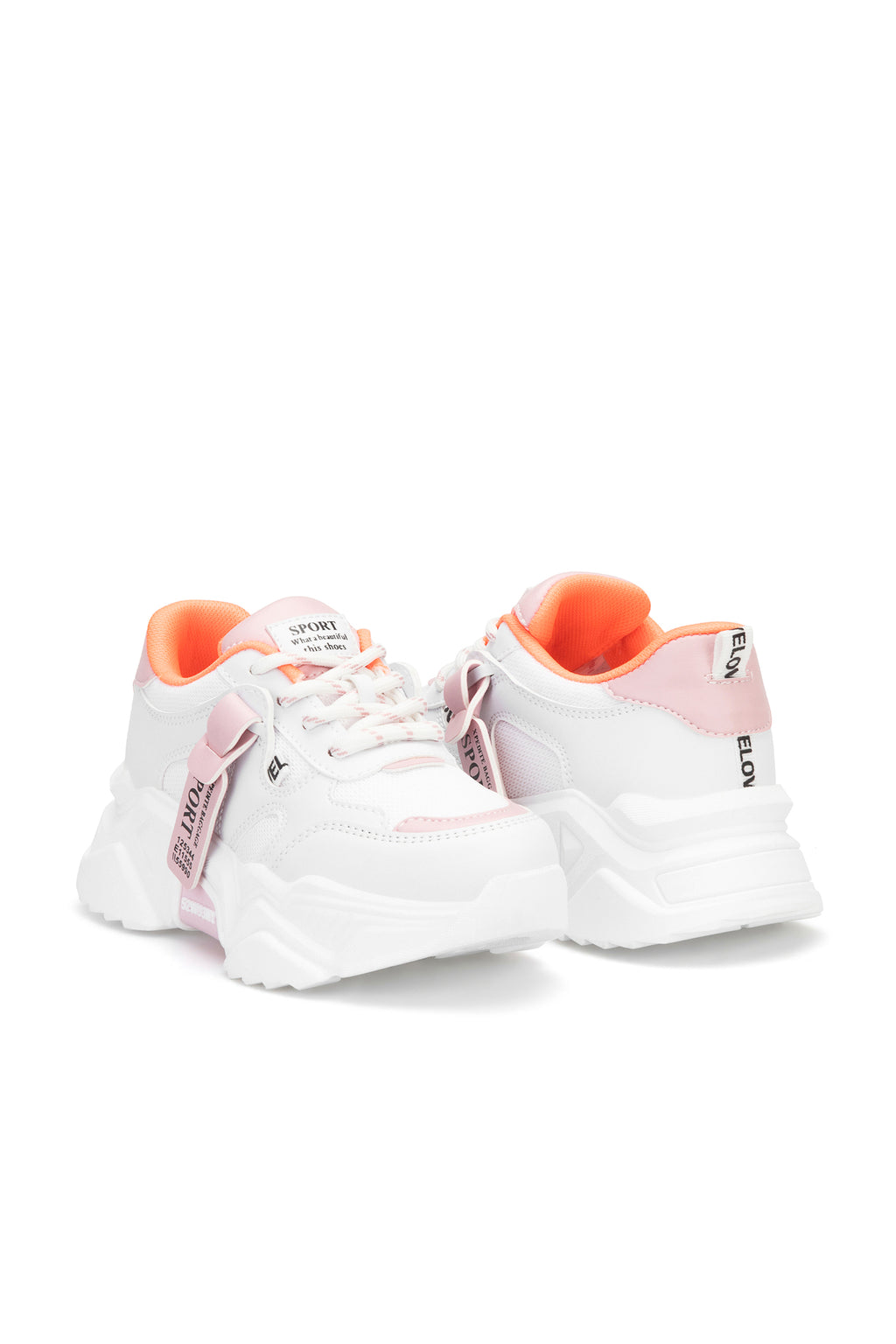 Kids DS 2051 Beyaz Pudra Çocuk Sneaker Günlük Spor Ayakkabı