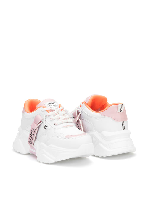 Kids DS 2051 Beyaz Pudra Çocuk Sneaker Günlük Spor Ayakkabı