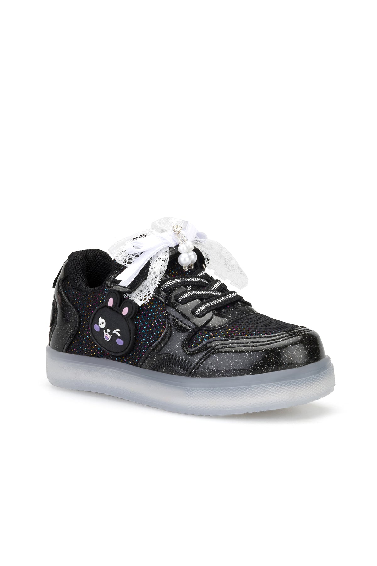 Çocuk Işıklı Sneaker Spor Ayakkabı 2026 - Kids DS Chen - Siyah