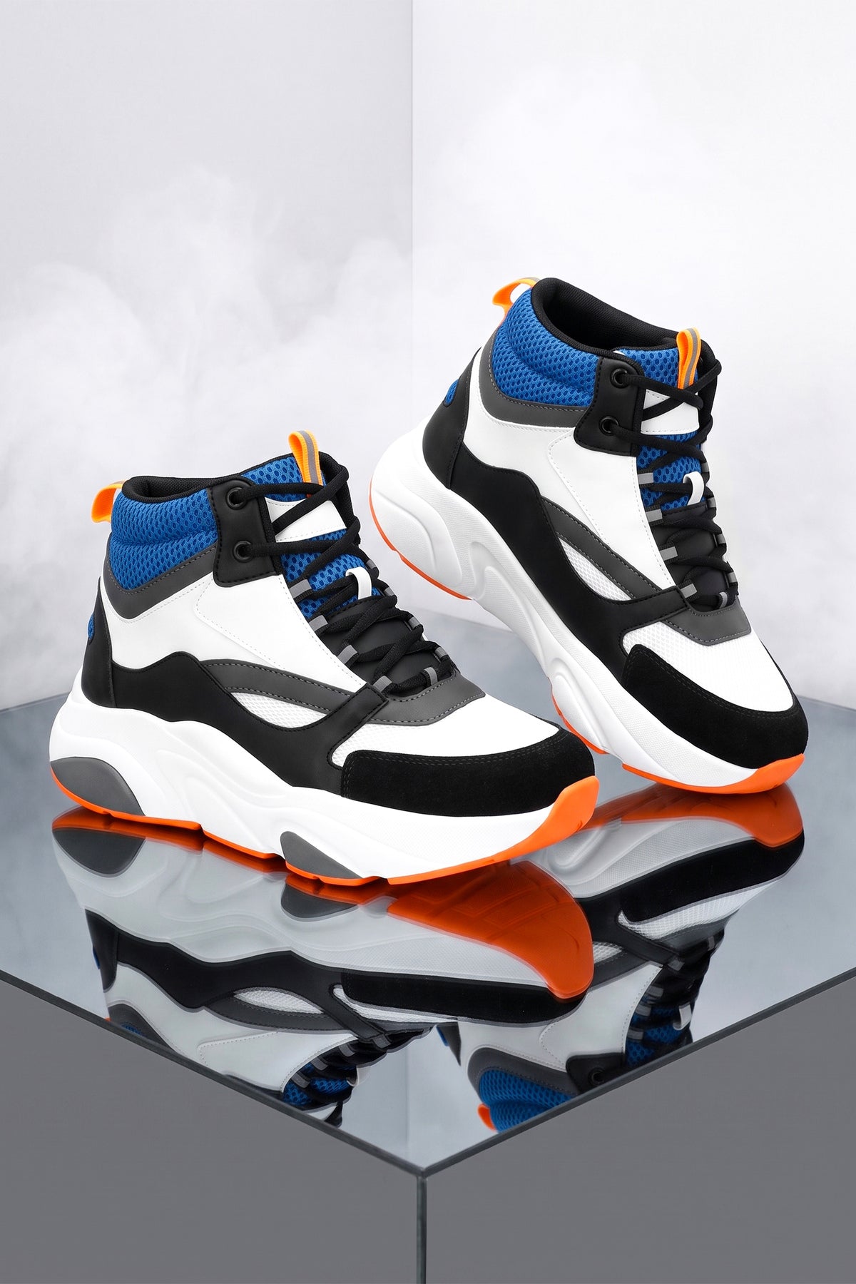 Unisex Sneaker Spor Ayakkabı 2026 - DS.MJ1838 - Bilekli B. Mavi