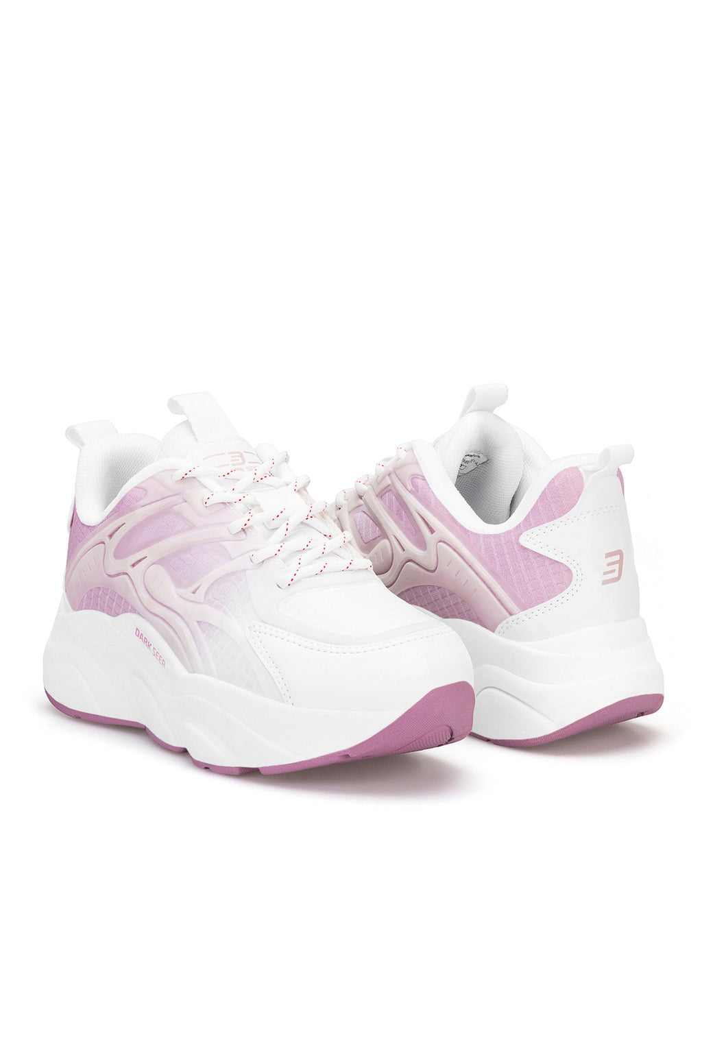 Unisex Sneaker Spor Ayakkabı 2026 - DS STORM - Beyaz Lila