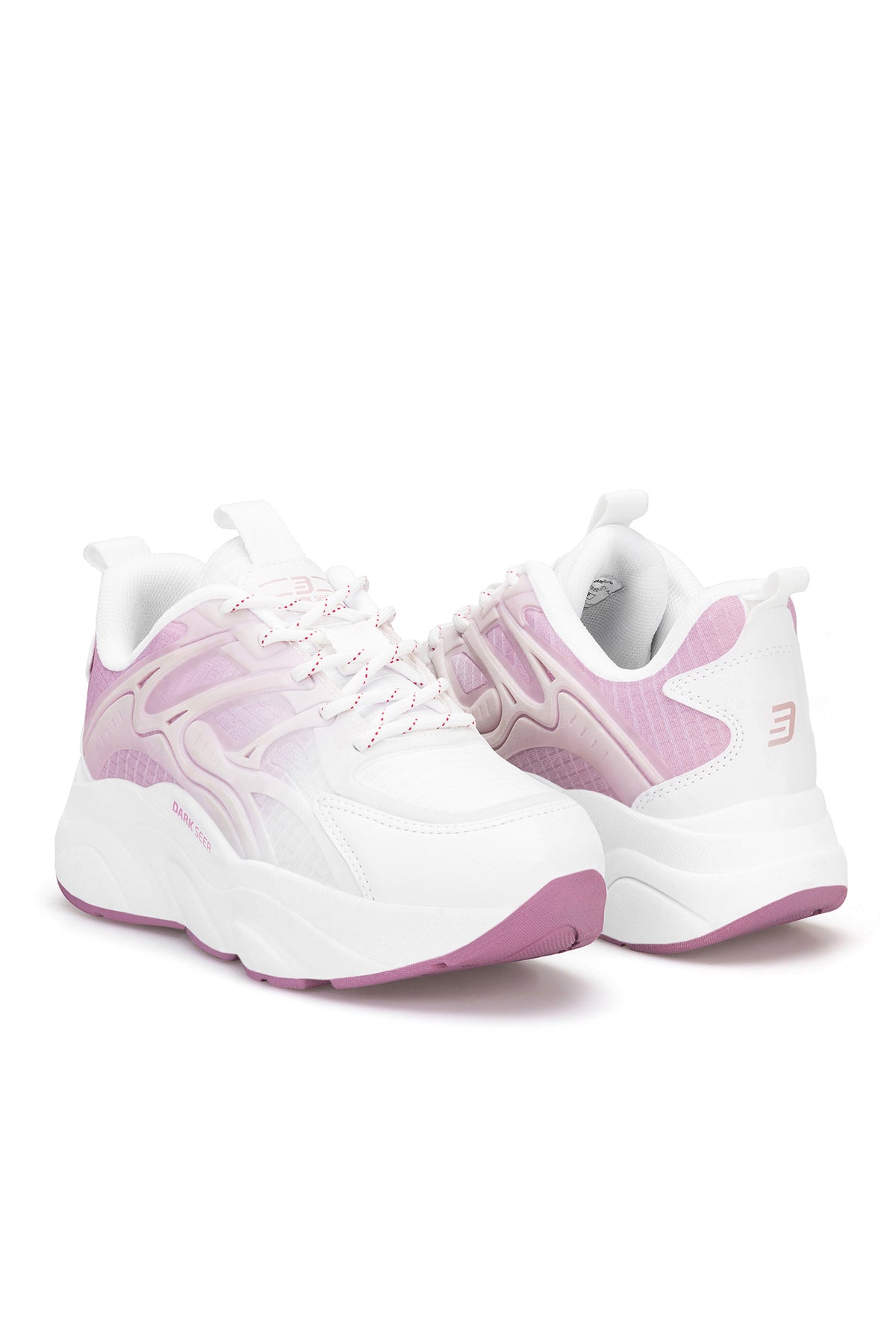 Unisex Sneaker Spor Ayakkabı 2026 - DS STORM - Beyaz Lila
