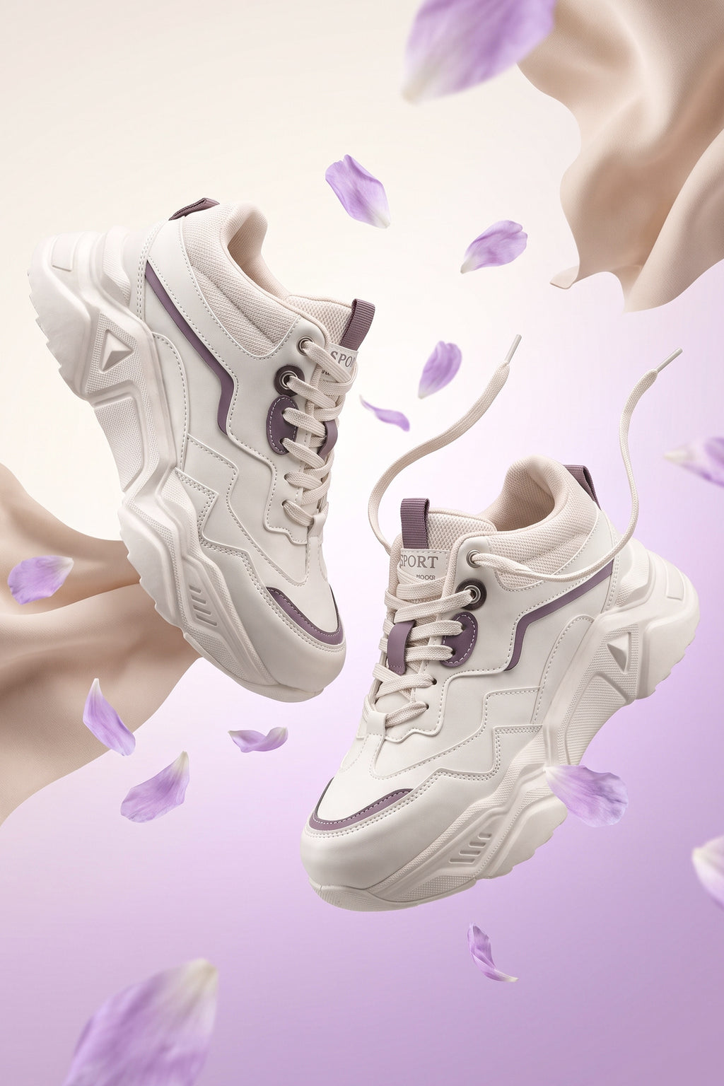 Kadın Sneaker Spor Ayakkabı 2026 - DS.PMD239K2110 - Bilekli Mor